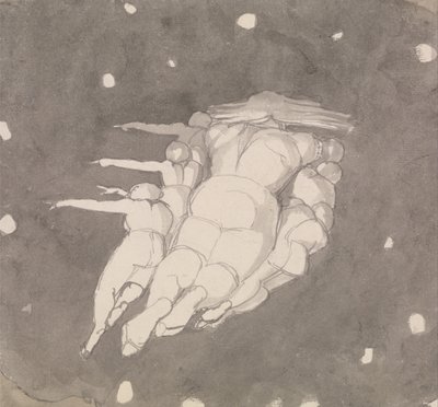 La creación de los cielos de John Flaxman